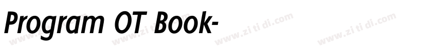 Program OT Book字体转换 Program OT Book字体转换